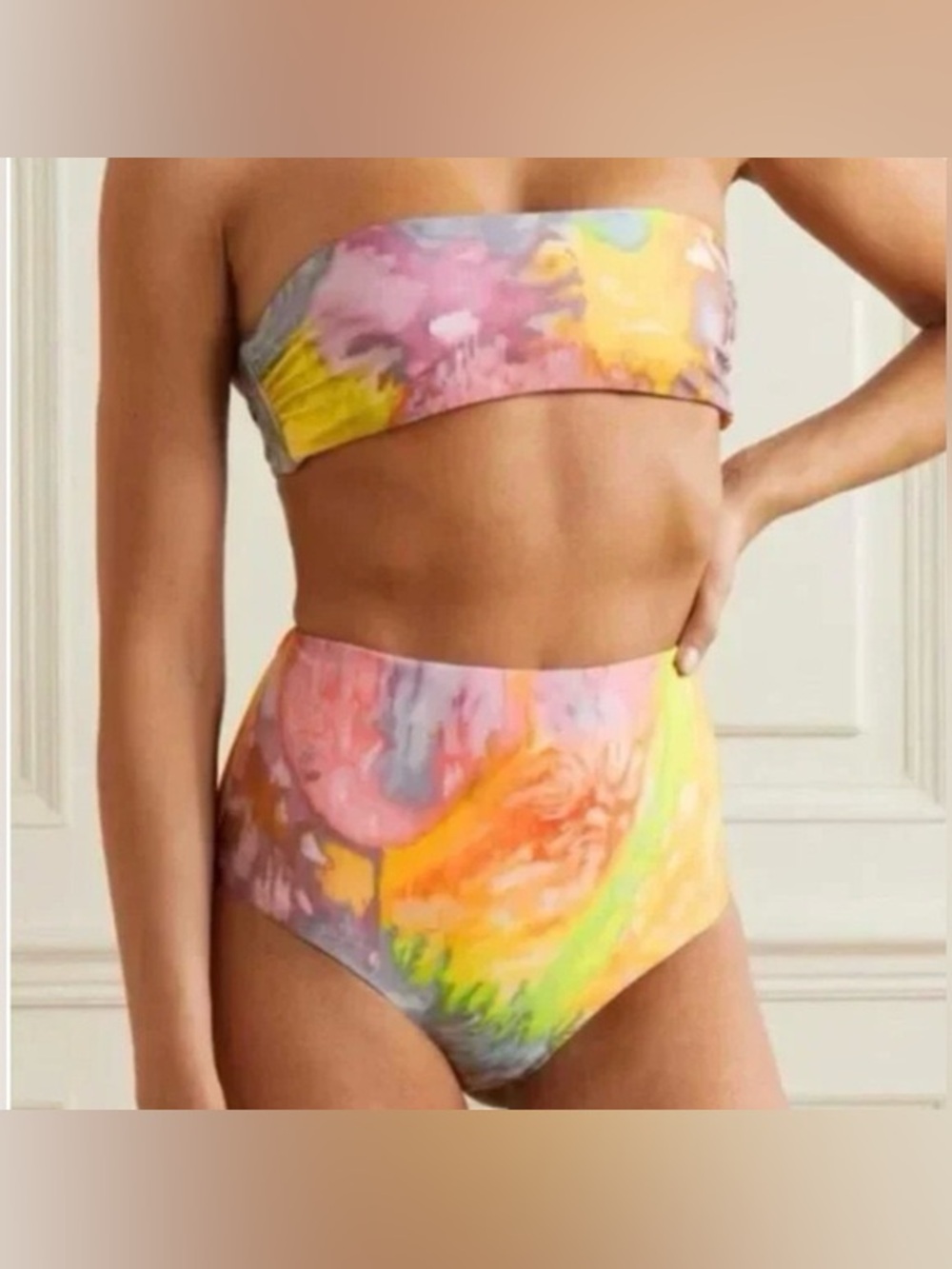 Mara Hoffman Tie-Dye Swim Top